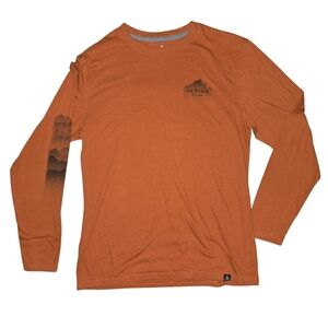 Alpine Men's Orange Long Sleeve Shirt